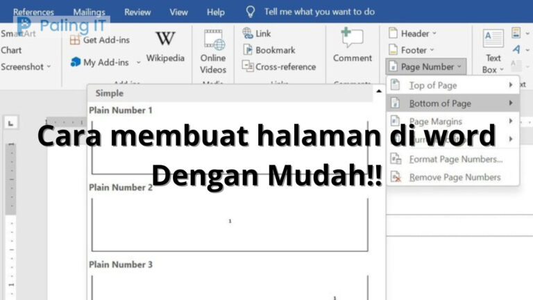 Cara Membuat Halaman Di Word Mudah Anti Ribet Paling IT